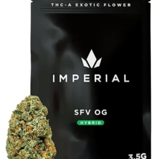 SFV OG – THCA Flower 3.5g Hybrid, Fakies Grade, 24.50%