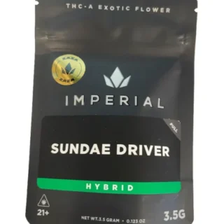 Sundae Driver THCA Flower (Zaza) 3.5g Indoor Exotic Hybrid 26.51% THCA