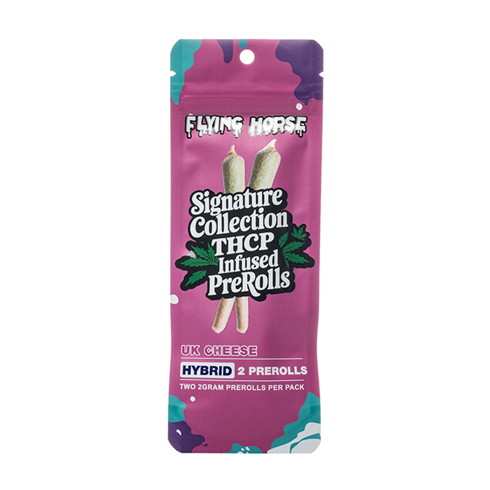Flying Horse  Signature Collection THCP Infused Pre-Rolls  THCP  UK Cheese  4 Grams | 2 Count