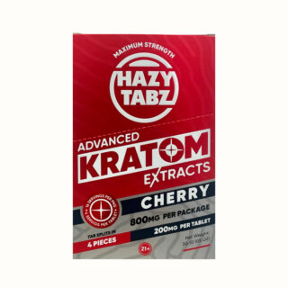 Hazy Tabz Cherry Kratom Extract Tablets 800mg 4 Count