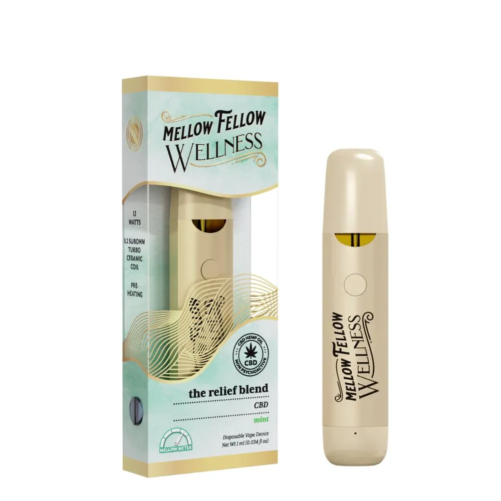 Mellow Fellow Relief Blend CBD Disposable 1g
