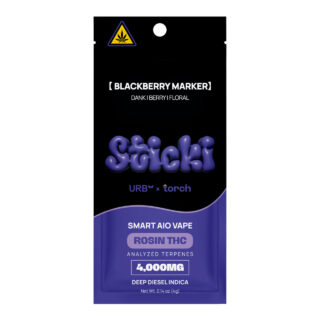 URB × Torch – Sticki Smart AIO Vape 4000mg Blackberry Marker
