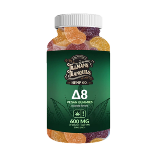 Tillmans Tranquils Delta-8 Vegan Gummies 600mg – Assorted Flavors – 30 Count