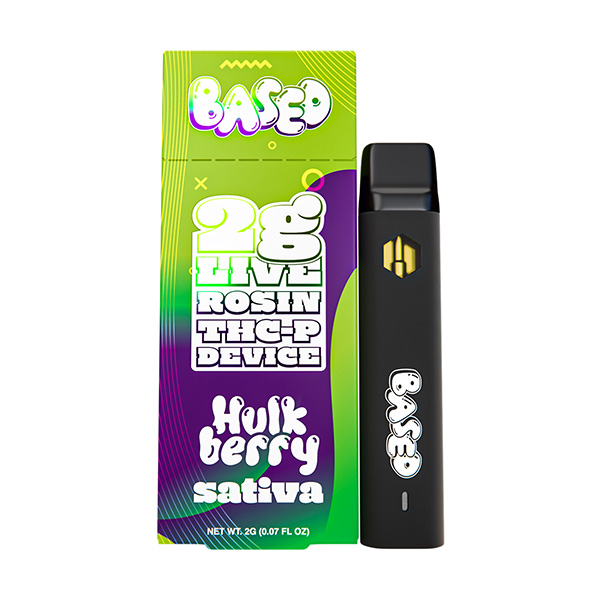Based Live Rosin THC-P Disposable 2g Hulk Berry