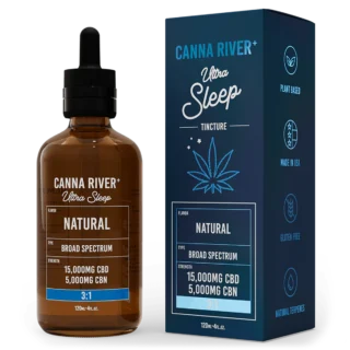 Canna River Ultra Sleep CBD Oil Tincture 20000mg Broad Spectrum Natural with CBN