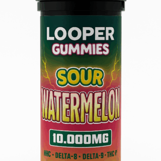 Looper – Ultra Potent Gummies | HHC • Delta-8 • Delta-9 • THCP | 20ct Sour Watermelon