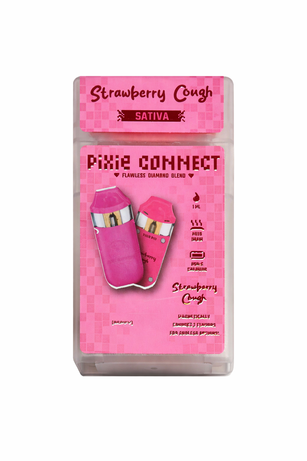 Pixie Connect Flawless Diamond Disposable Strawberry Cough Sativa 1g