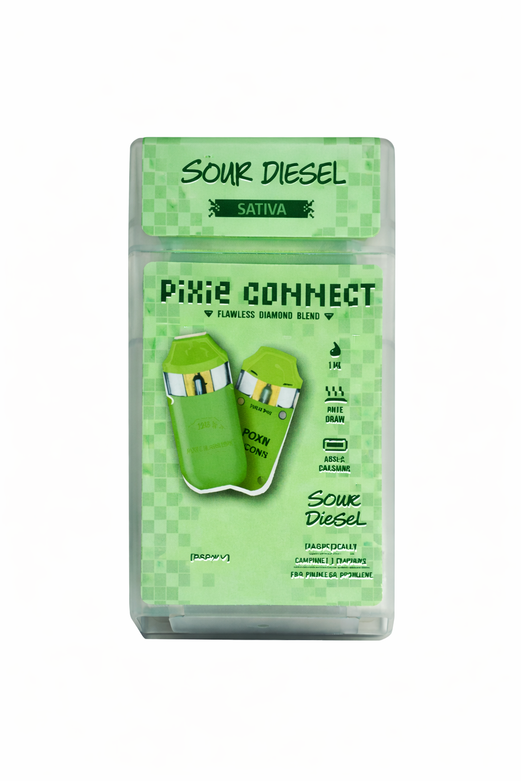 Pixie Connect Flawless Diamond Disposable Sour Diesel Sativa 1g
