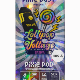 Pixie Pods Flawless Diamond Blend 2G disposable vape Lollipop Voltage