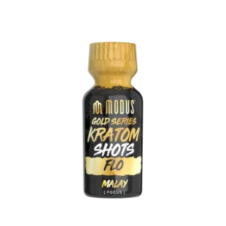 Modus Gold Series Kratom Shot Flo Malay liquid kratom extract bottle