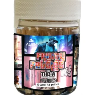 Alien Exotics THC-A Diamond Infused Preroll Jar | Fruity Pebble Sativa | 40% THC-A