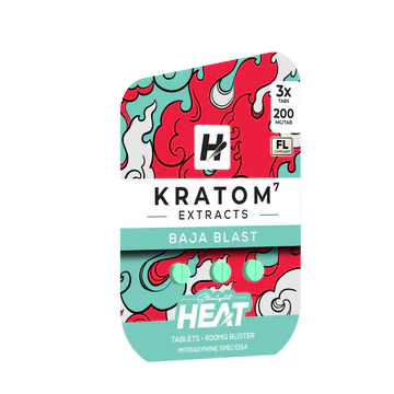 Straight Heat – Baja Blast Kratom Extract Tablets 600mg