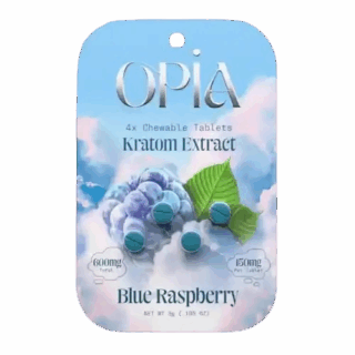 Opia – Blue Raspberry Kratom Extract Tablets 600mg
