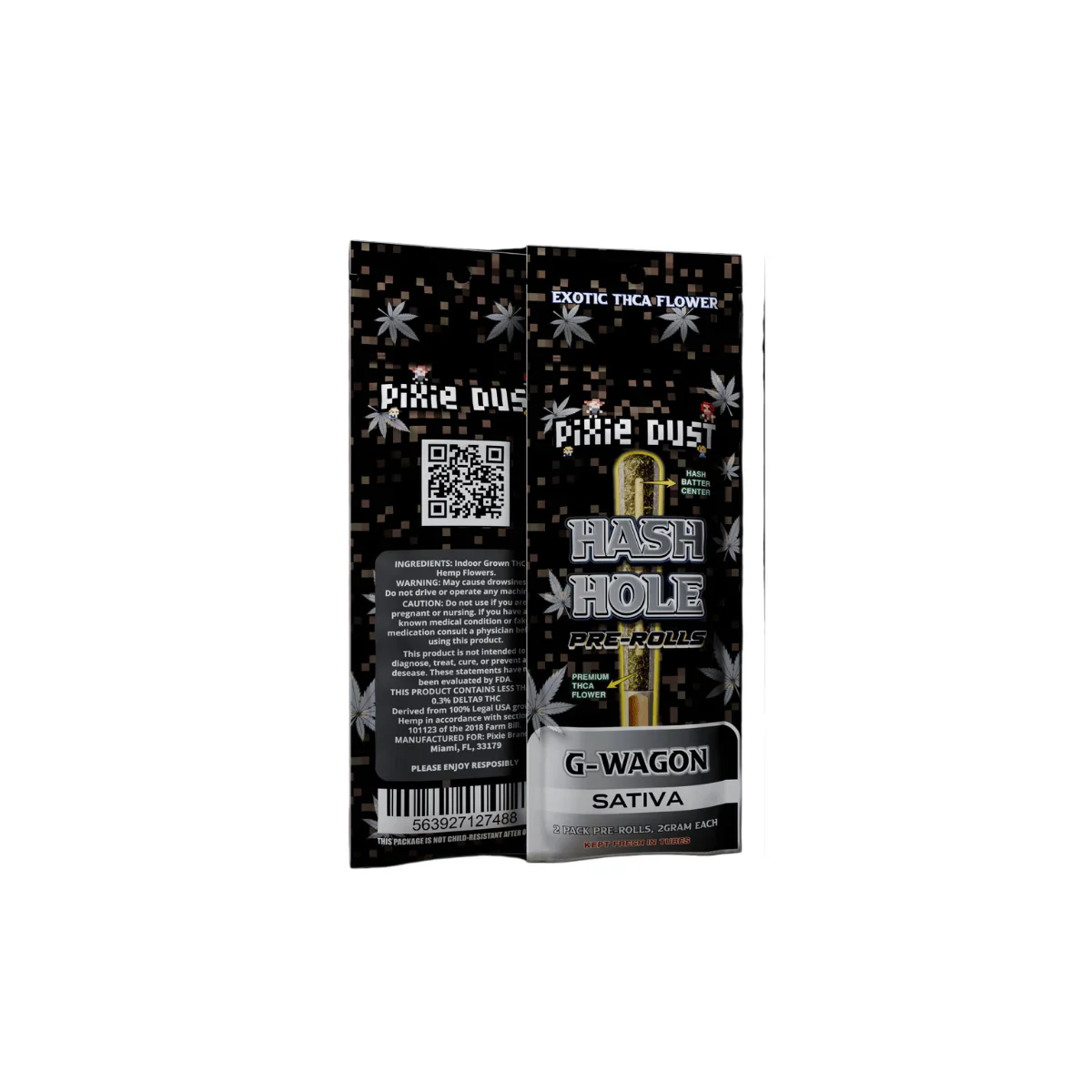 Pixie Dust 4G THC-A Hash Hole Pre-Rolls G-Wagon Sativa