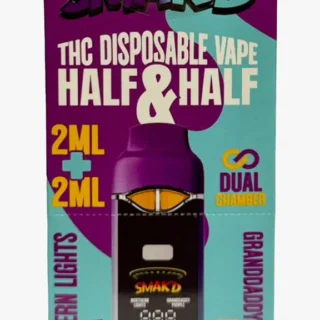 Smak'd Thc Disposable 2ml+2ml Half & Half Northern Lights - Grandaddy Purple