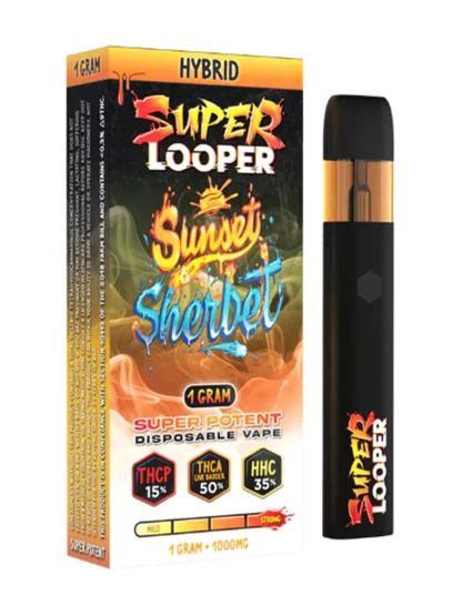 Looper – Sunset Sherbet Disposable Vape | HHC • THCP • Delta-8 | 1g