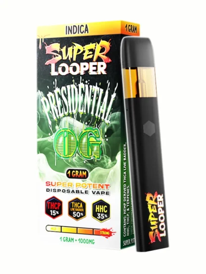 Looper – Presidential OG Disposable Vape | HHC • THCP • Delta-8 | 1g