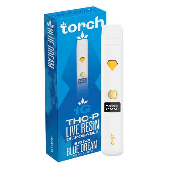 Torch Live Resin Blend Disposable 1G | THC-P - Blue Dream