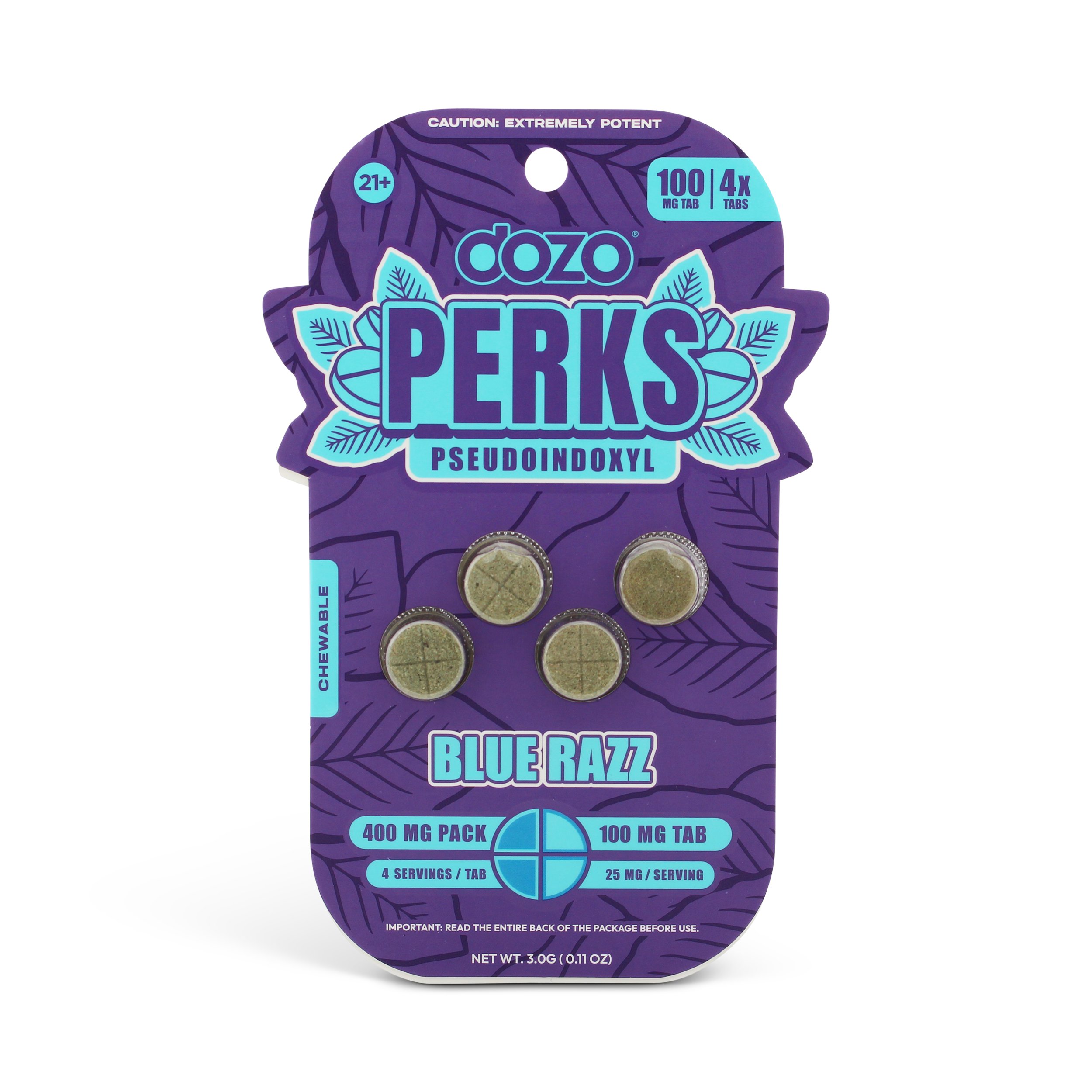 Dozo Perks – Blue Razz Pseudoindoxyl Tablets 400mg