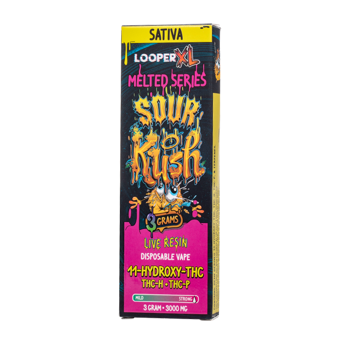 Looper Melted Series 3G Disposable Vape – Premium Live Resin Cannabinoid Blend HHC+THCP+THCB+DELTA8+CBG+CBD