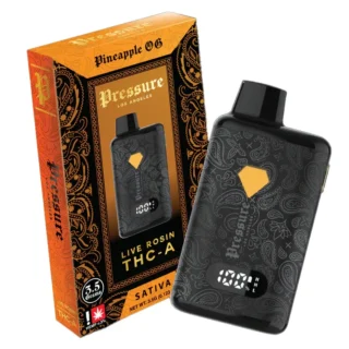 Pressure Los Angeles Live Rosin THCA Disposable Vape 3.5g Pineapple OG