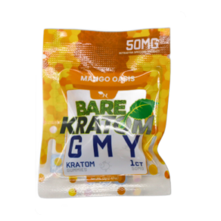 Bare Kratom GMY mango oasis kratom gummy 50mg single serve