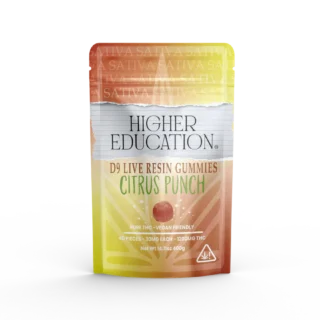 Higher Education Citrus Punch Delta-9 Live Resin Gummies 1200mg Sativa