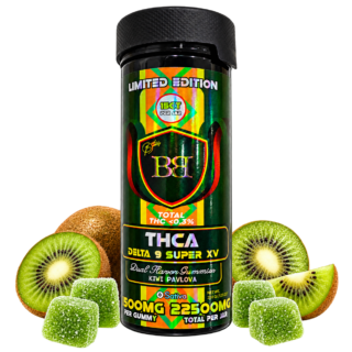 Bud Buddy THCA + Delta 9 THC + Super XV Dual Flavor Gummies 22500mg – 15 Count