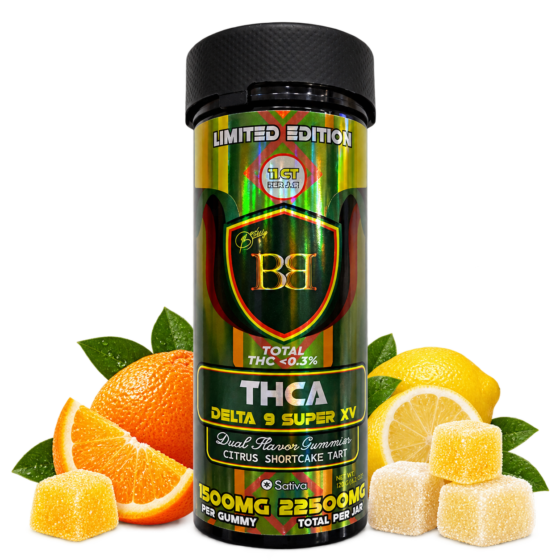 Bud Buddy THCA Delta 9 Super XV Gummies Dual Flavor 1500mg - CBD.co