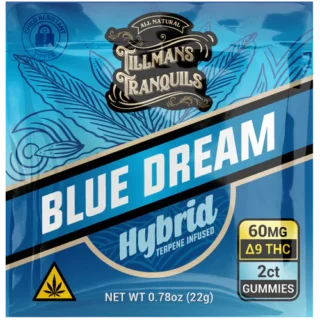 Tillmans Tranquils Blue Dream Delta-9 THC Gummies 60mg Hybrid