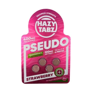 Hazy Tabz Pseudo Mitragyna Speciosa Strawberry Tablets 100mg Each