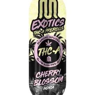 Exotics THCA Diamond Infused Pre-Rolls Cherry Blossom Indica 1.5g 2-Count