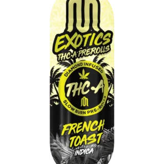 Exotics THCA Diamond Infused Pre-Rolls French Toast Indica 1.5g 2-Count