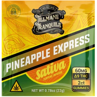 Tillmans Tranquils Pineapple Express Delta-9 THC Gummies 60mg Sativa