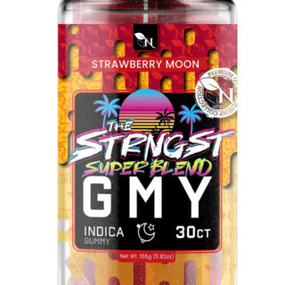 AGFN GMY THC Gummies Strawberry Moon Indica 6000mg super blend hemp gummies