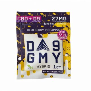 AGFN Delta 9 THC Gummies Single Serve blueberry pineapple