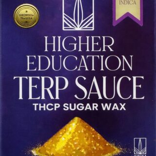 Higher Education THCP Sugar Wax Tropicana Grape Cake Indica 2g