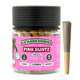 Hidden Hills Lil Hash Homies Pink Runtz THCA Hash Hole Pre-Rolls 10 Count
