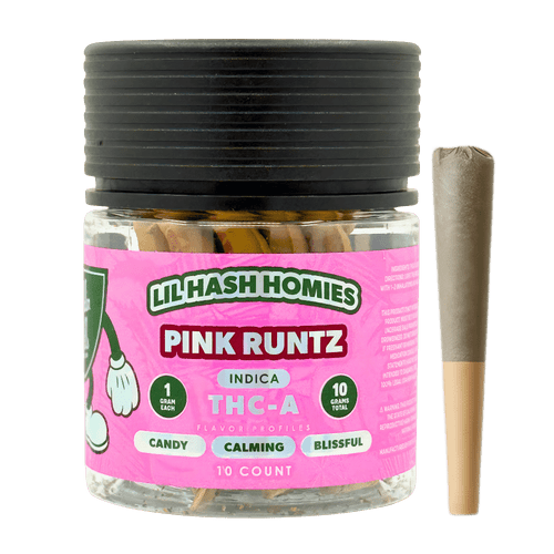 Hidden Hills Lil Hash Homies Pink Runtz THCA Hash Hole Pre-Rolls 10 Count