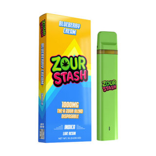 Zour Stash THCA Zour Blend Disposable 1G Blueberry Cream