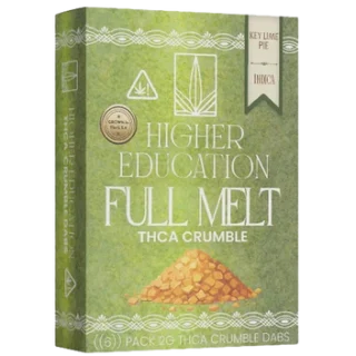 higher education full melt thca crumble key lime pie indica