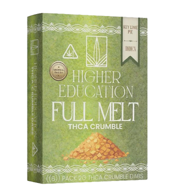 higher education full melt thca crumble key lime pie indica