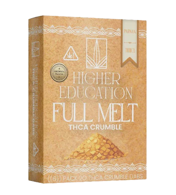 higher education full melt thca crumble papaya indica