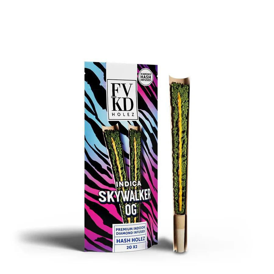 FVKD Holez Skywalker OG Diamond Infused Pre-Rolls 2G x2 Indica