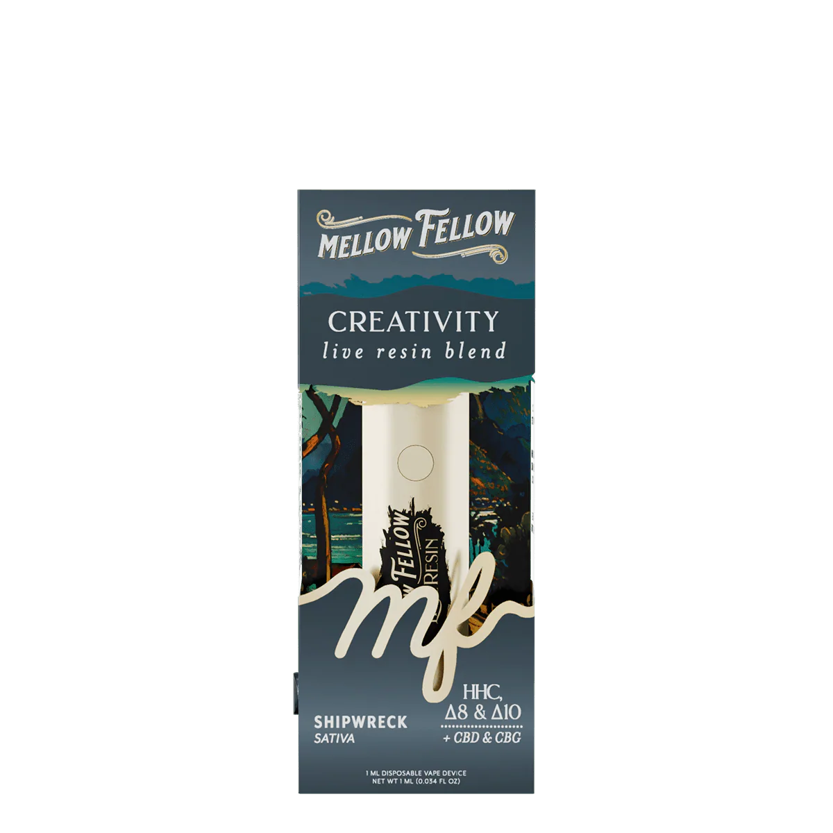 Mellow Fellow Live Resin 1mL Disposable Vapes - Shipwreck