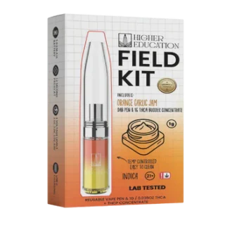 Higher Education Dab Field Kit 1G THCA Orange Garlic Jam Indica