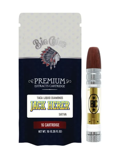 big chief premium extracts thca liquid diamonds cartridge 1g jack herer sativa
