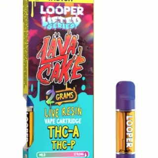 Looper Lifted Series Live Resin Vape Cartridge 2g Lava Cake THC-A THC-P