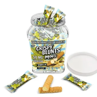 Crispy Blunts Minis Kratom 50mg Vanilla 1ct Baklava Infused Edible