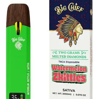 big chief melted diamonds thca disposable 2g watermelon zkittles sativa